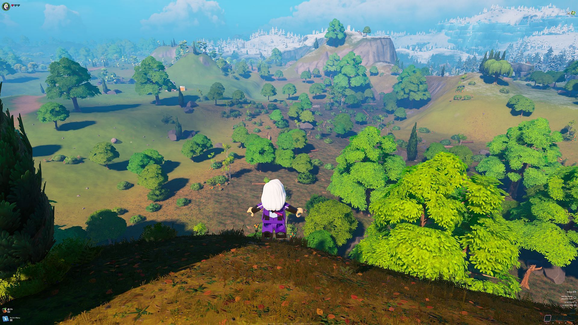 Building on high ground has its perks (Image via Epic Games/LEGO Fortnite)